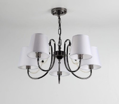 Люстра потолочная пятирожковая на цепочке Rivoli Классика Perla P5 DN Е14 Черный хром фото Люстра потолочная пятирожковая на цепочке Rivoli Классика Perla P5 DN Е14 Черный хром картинка